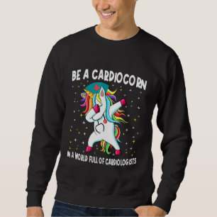 Sweatshirt Sois Cardiocorne Cardiologue Dabbing Unicorn