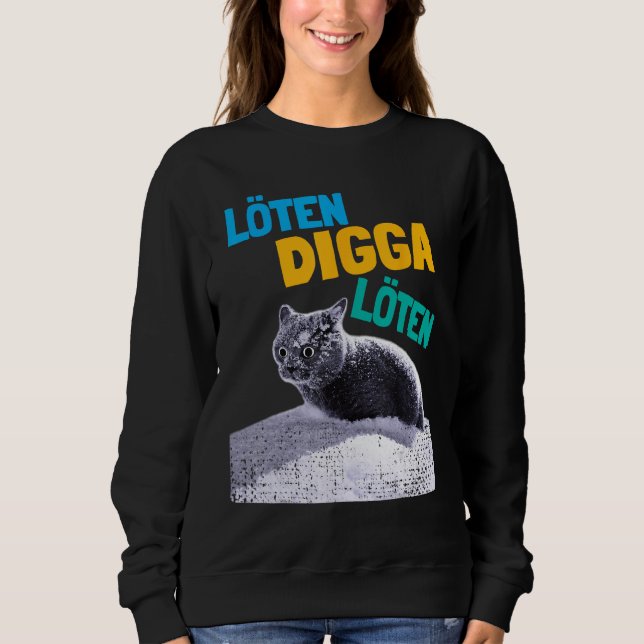 Sweatshirt Soldering Digga Soldering Beer Drinker  Beer Cat (Devant)