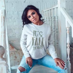 Sweatshirt Son automne Ya'll migre automne Trending