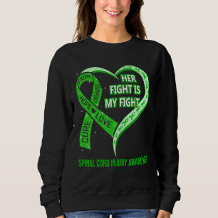 Sweatshirt Son Combat Est Mon Feu De La Moelle Spinale Sensib