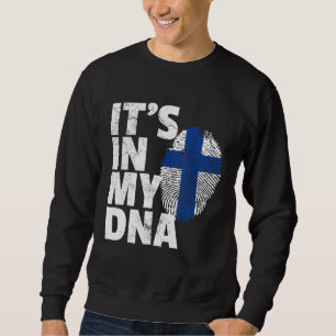 Sweatshirt Son Dans Mon Adn Finlande Flag Pride Pays National