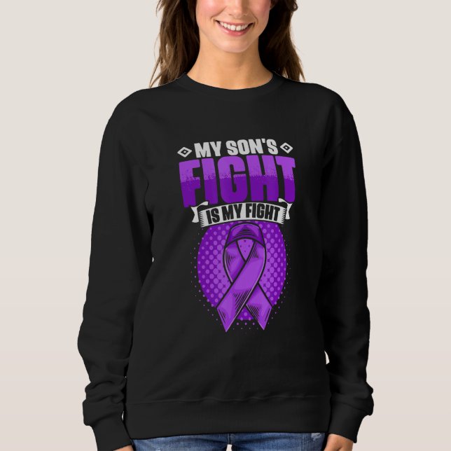 Sweatshirt Son's Fight Is My Fight Epilepsy Survivor Epilepsy (Devant)