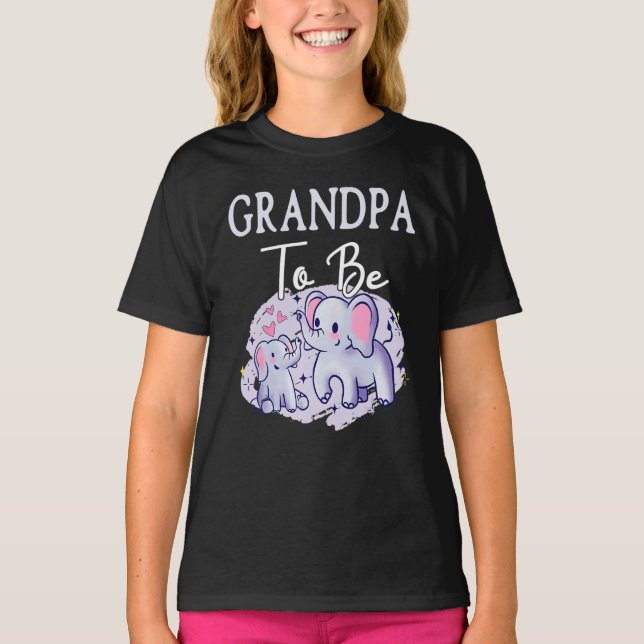 Sweatshirt Soon Grandpa To Be Elephants For Baby Shower Gende (Devant)
