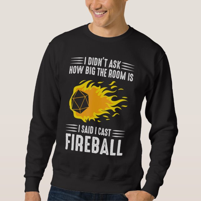 Sweatshirt Sorcier Assistant Fireballs (Devant)