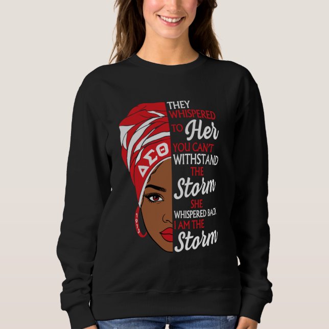 Sweatshirt Sororité Delta Sigma Theta, Mois de l'histoire noi (Devant)