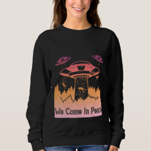 Sweatshirt Soucoupe volante OVNI Les astronautes sont Aliens