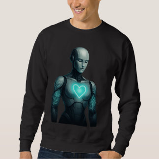 Sweatshirt Soul simulé - Robot IA avec coeur d'énergie
