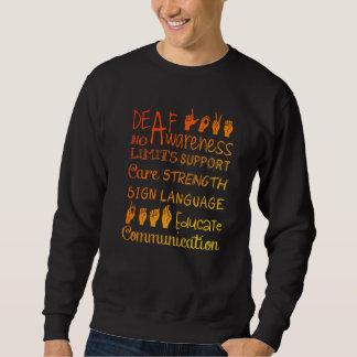 Sweatshirt Sourds Sourds Signal Sourds Entendre Perdre la mai