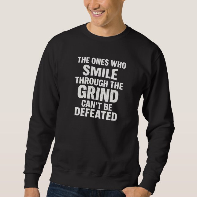 Sweatshirt Sourire broyer gymnase motivation citation avec te (Devant)