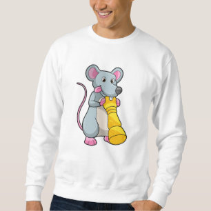 Sweatshirt Souris aux échecs avec pièce d'échecs Pawn