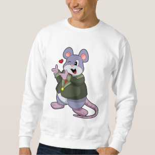 Sweatshirt Souris en marié avec costume