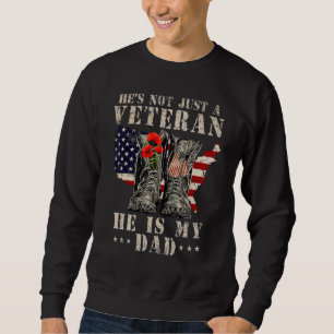 Sweatshirt Soutien aux vétérans de la famille militaire Mon p