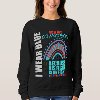 Sweatshirt Soutien Sensibilisation sur l'autisme grand-mère J