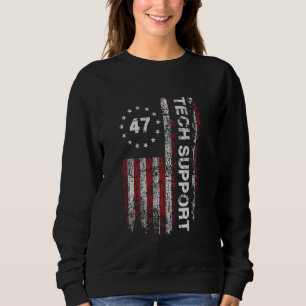 Sweatshirt SOUTIEN TECHNIQUE NOUS Drapeau Maison Blanche Sout