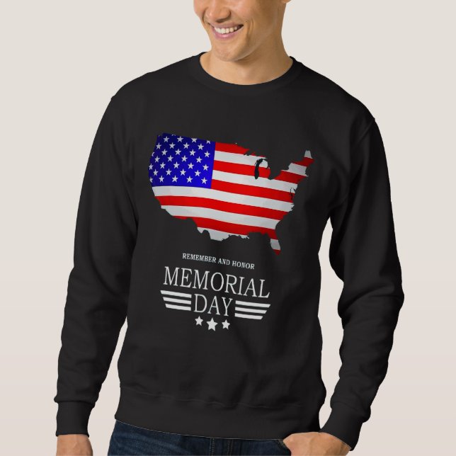 Sweatshirt Souvenez-vous et honorez le drapeau américain de l (Devant)