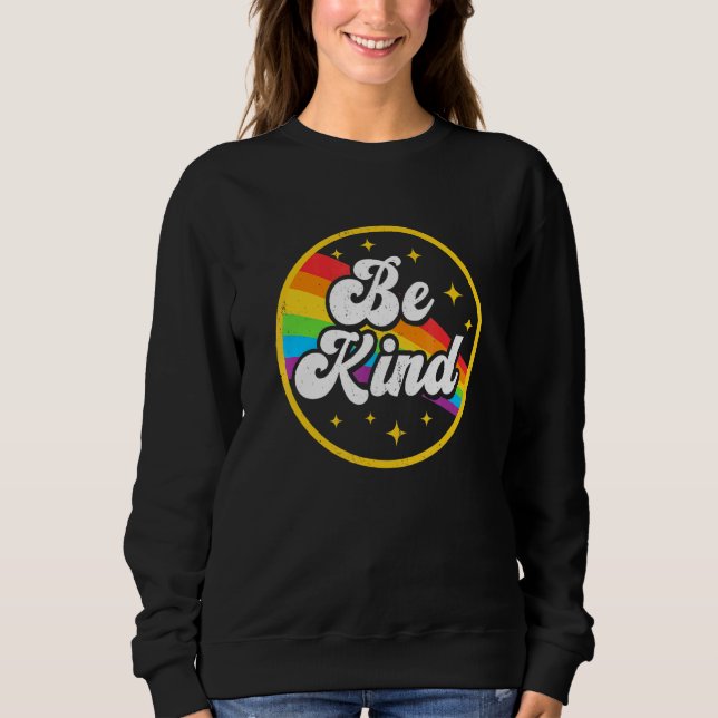 Sweatshirt Soyez Gay Rainbow Gay Lgbt Pride Ally Soutenez Amo (Devant)