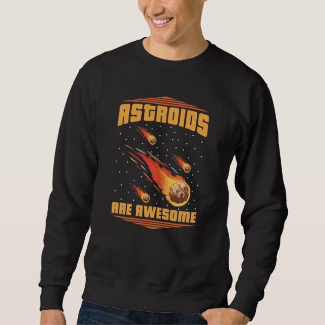 Sweatshirt Space Galaxy Nebula Orbit Solar System Astroid Red (Devant)