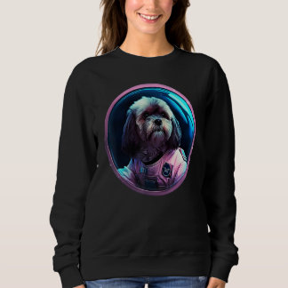 Sweatshirt Space Lhasa Apso Dog Mom Dad Lhasa Apso