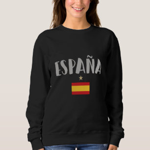 Sweatshirt Spain Soccer Football Fan Shirt Flag