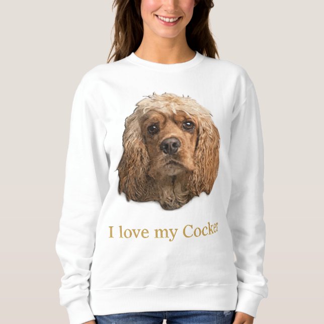 Sweatshirt spaniers cocker (Devant)