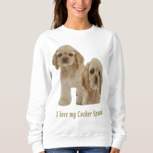 Sweatshirt spaniers cocker