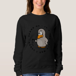 Sweatshirt Spank Me est la seule façon d'apprendre Soumissive