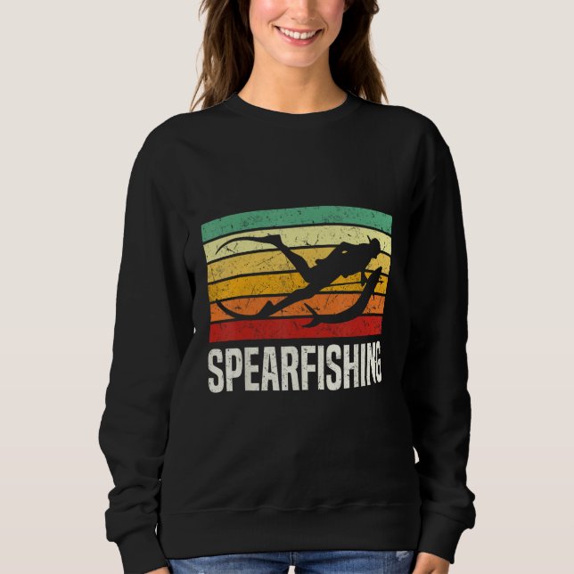 Sweatshirt Spearfishing Spearfisher (Devant)