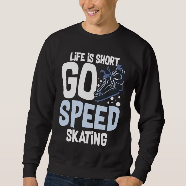 Sweatshirt Speed Skating Skates Short Track Skater Workout Tr (Devant)