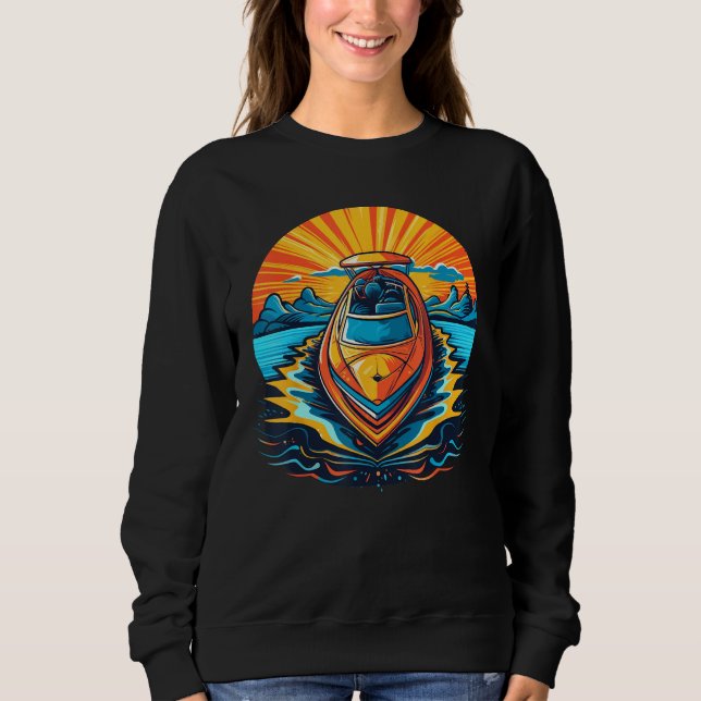 Sweatshirt Speedboat for boating (Devant)