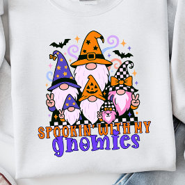 Sweatshirt Spookin’ Avec Mes Gnomies : Amis Rétro Halloween