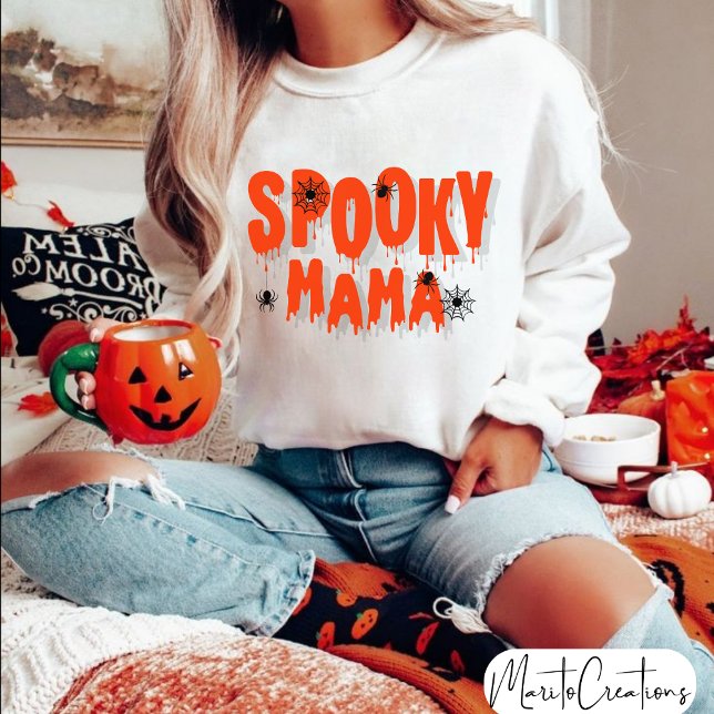 Sweatshirt Spooky Mama Halloween sweatshirt, spooky season (Créateur téléchargé)