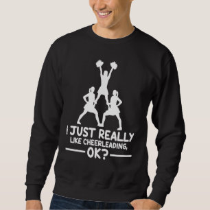 Sweatshirt Sport Cheerleader J'Aime Vraiment Cheerleadin