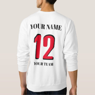 Sweatshirt Sport customisé Nom icône ou indicateur