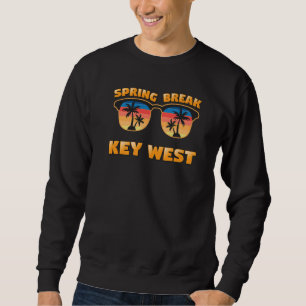 Sweatshirt Spring Break Key West Vintage Lunettes de soleil C