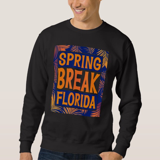 Sweatshirt Spring Break Senior Class Student School Trip Flor (Devant)