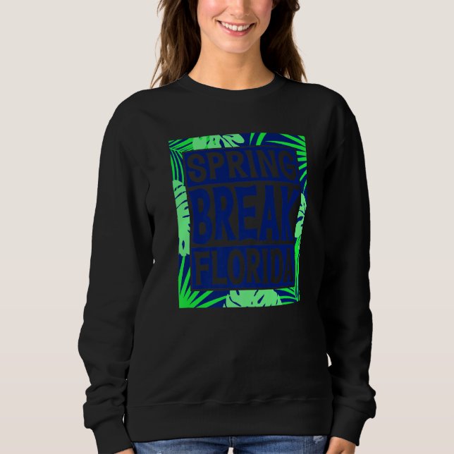 Sweatshirt Spring Break Senior Class Student School Trip Flor (Devant)
