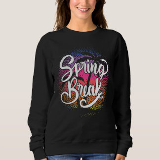 Sweatshirt Spring Break Squad 2022 Retro Spring Break Beach S