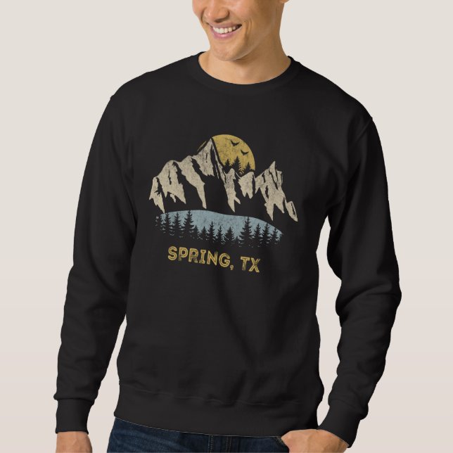 Sweatshirt Spring Texas Mountain Sunset Sunrise TX (Devant)