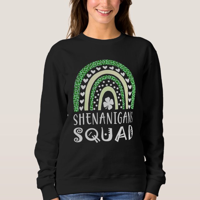 Sweatshirt Squad St Patrick's Day Hommes Femmes Enfants (Devant)