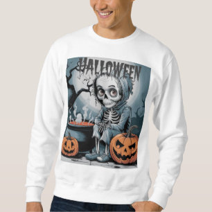 Sweatshirt Squelette dans le Citrouille
