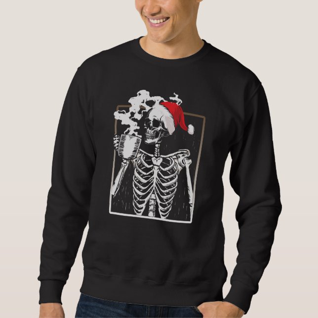 Sweatshirt Squelette de Noël (Devant)