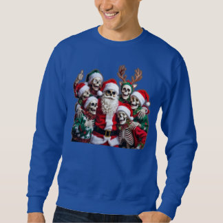 Sweatshirt Squelette de Noël du Père Noël en groupe – 3D fest