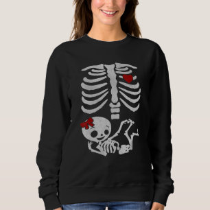 Sweatshirt Squelette Grossesse Faire-part bébé fille XRay Hal