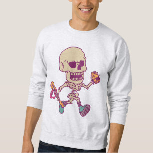 Sweatshirt Squelette Rocker Guitariste