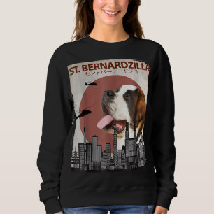Sweatshirt St. Bernardzilla Funny Saint Bernard Amoureux de l