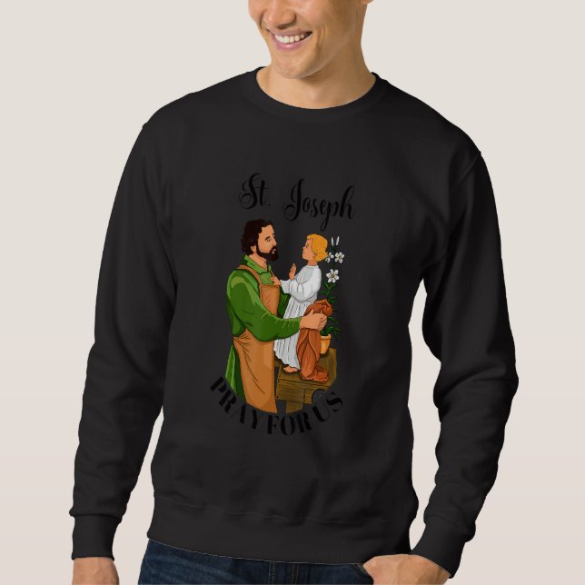 Sweatshirt St Joseph and Child Jesus Consecration Catholic Sa (Devant)