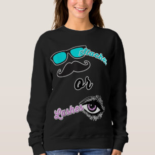 Sweatshirt Staches ou cils Maman Papa Genre Révéler Baby Show