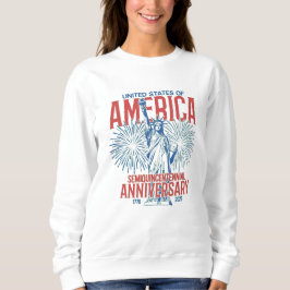 Sweatshirt Statue de la Liberté 250e anniversaire des États-U
