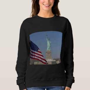 Sweatshirt Statue de la Liberté et drapeau américain Patrioti