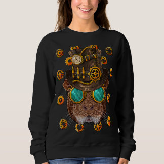 Sweatshirt Steampunk Guinée Cochon médiéval victorien Powe à